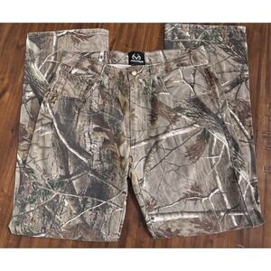 Realtree Hunting Pants Mens 32x32 Camo AP Hardwood Relaxed Fit Straight Leg